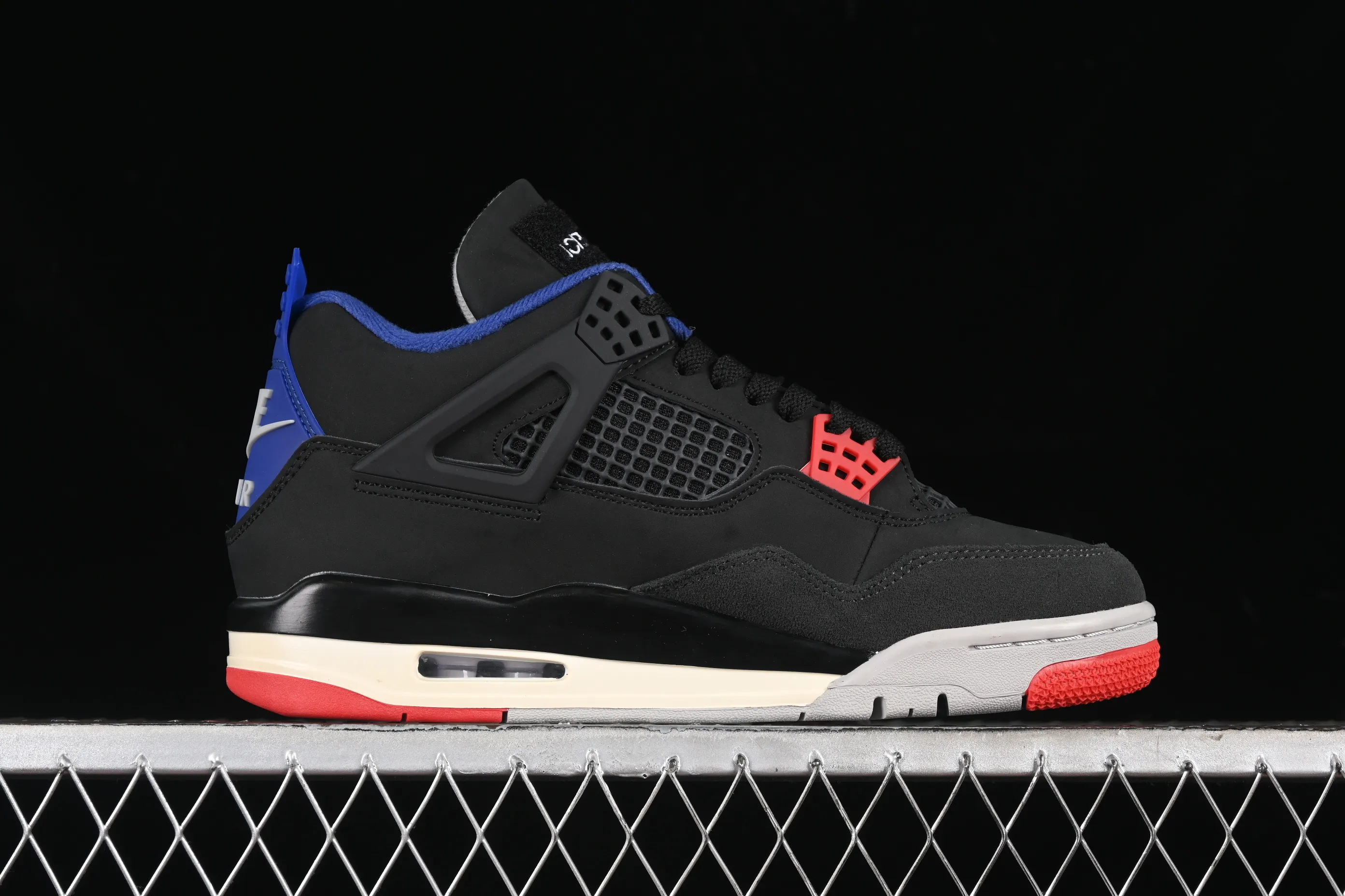 All categories Air Jordan Jordan series basketball shoes Air Jordan 4 Air Jordan 4 Retro "Lase" AJ4 Joe 4 black gray blue color FV5029-003
